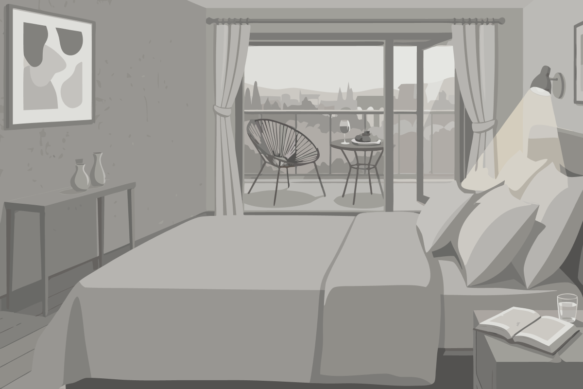 Queen Room with Two Queen Beds, Ocean View and Patio
